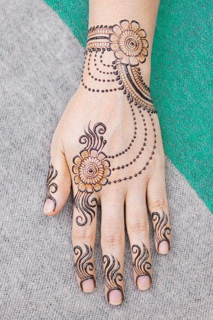 blackwork geometric tattoo